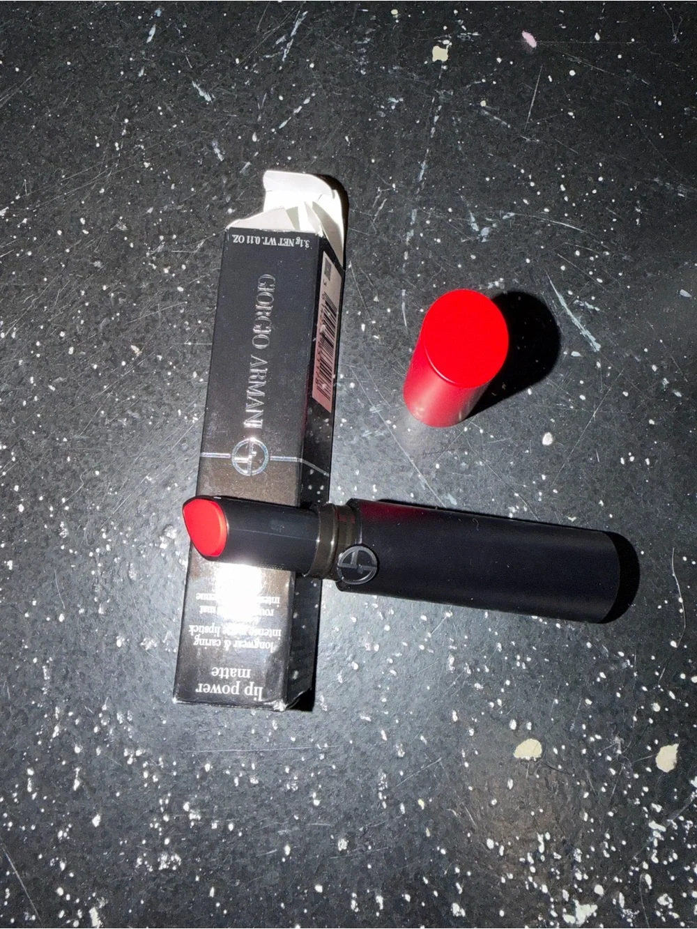 Giorgio Armani Lip Power Matte Lipstick — Vivid Red